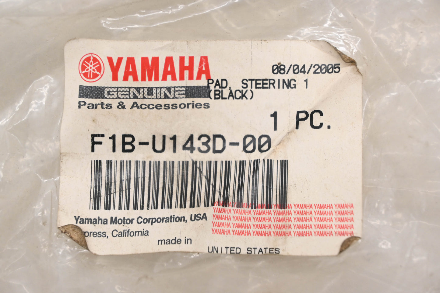 New OEM Yamaha F1B-U143D-00-00 Handlebar Pad Cover NOS