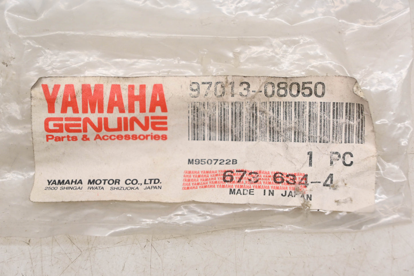 New OEM Yamaha 97013-08050-00 Hex Bolt NOS