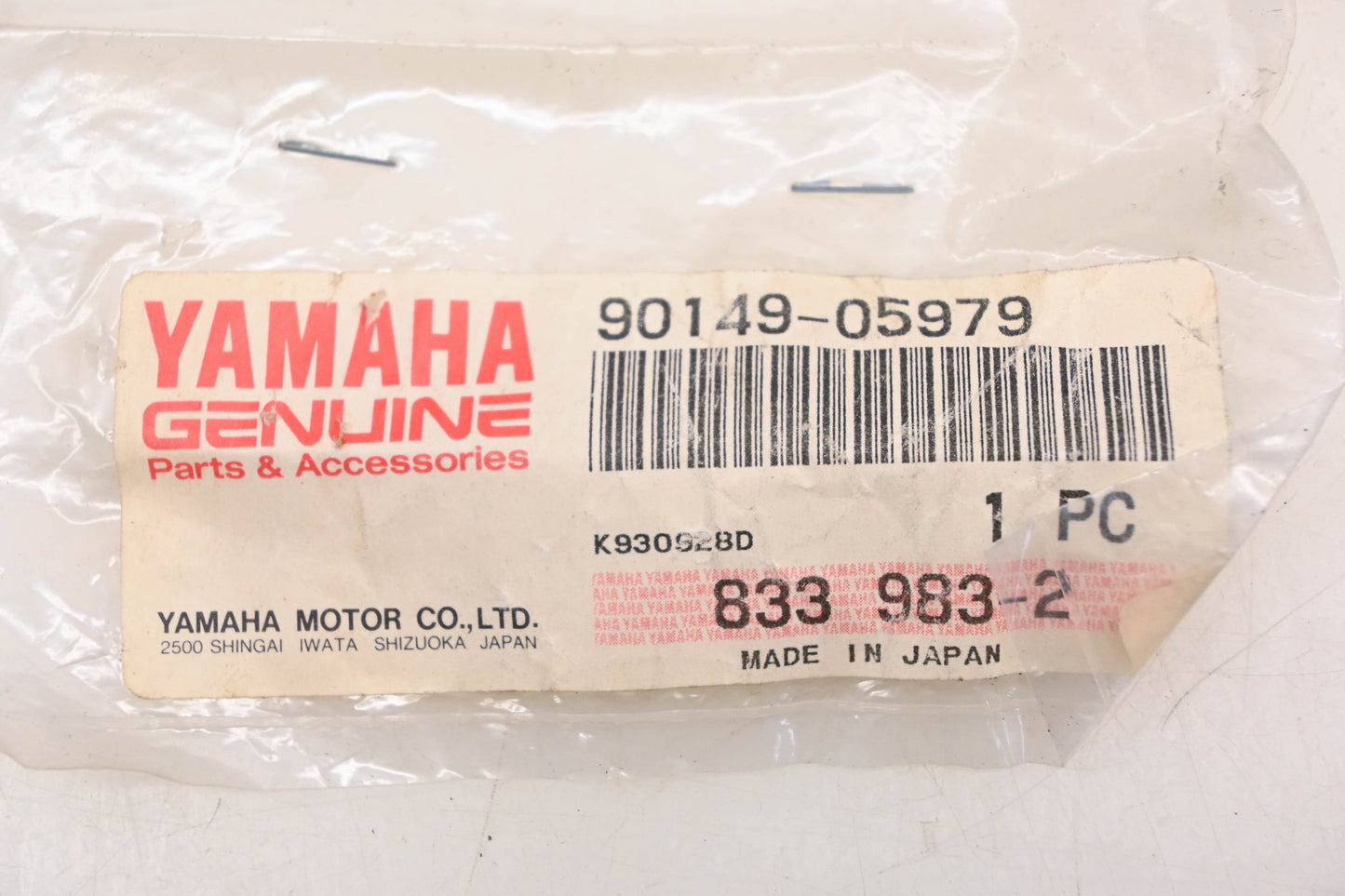 New OEM Yamaha 90149-05979-00 Screw NOS