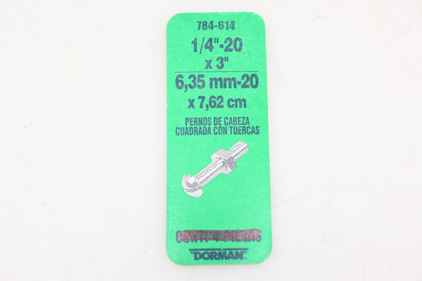 Dorman 784-614 Stove Bolt & Nut 1/4-20 3" NOS