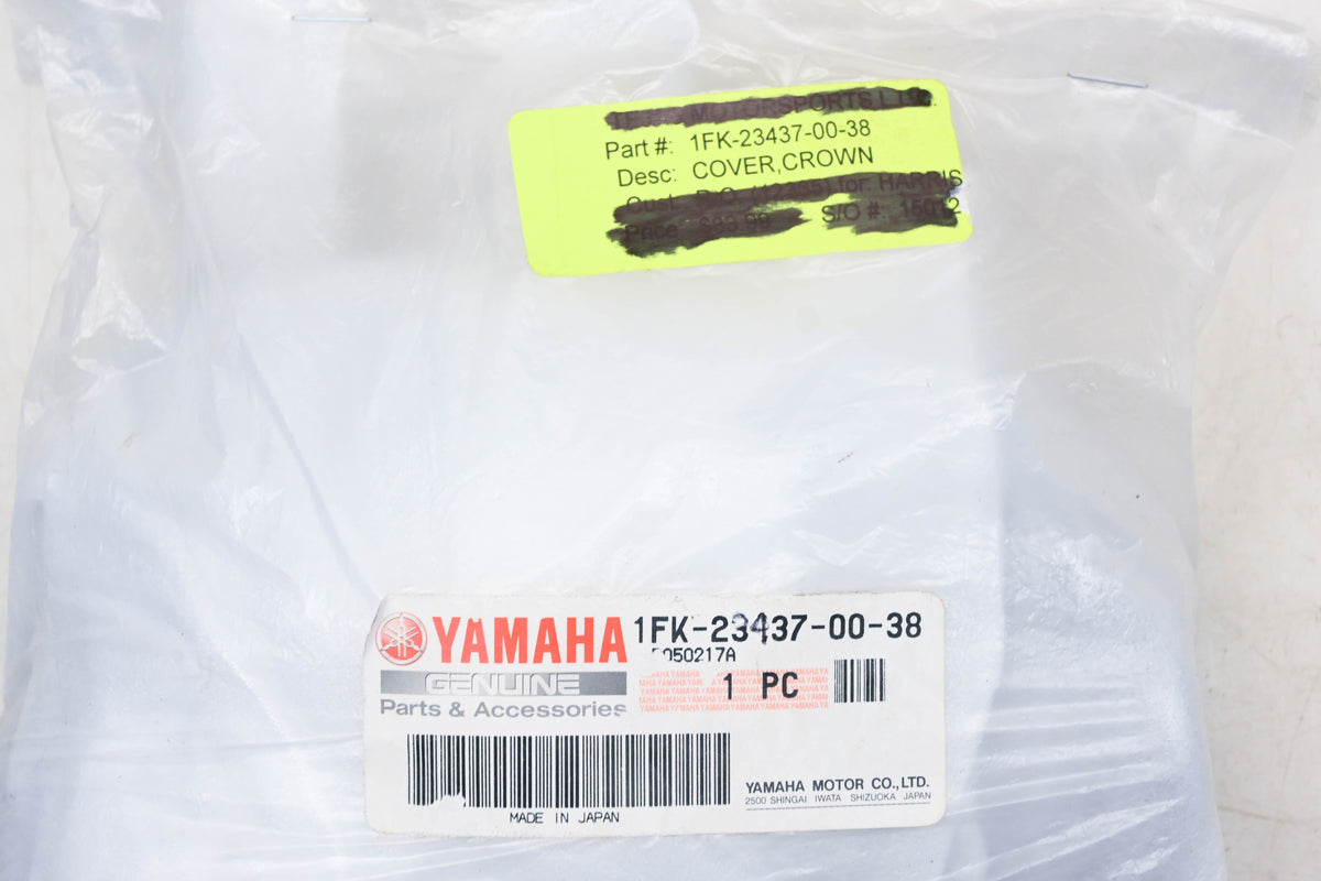 New OEM Yamaha 1FK-23437-00-38 Front Fork Crown Cover NOS