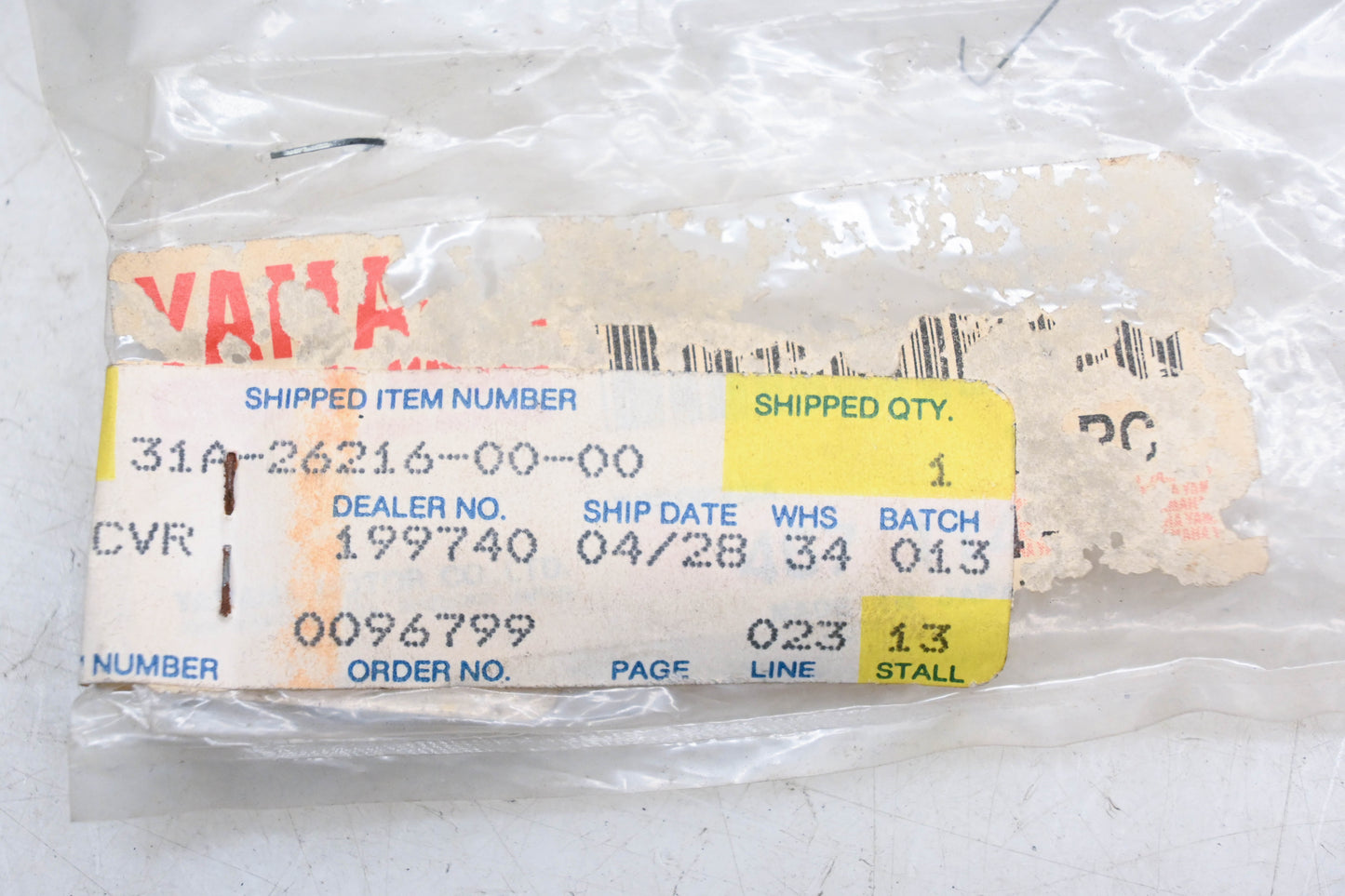 New OEM Yamaha 31A-26216-00-00 Handlebar Cover Cap NOS
