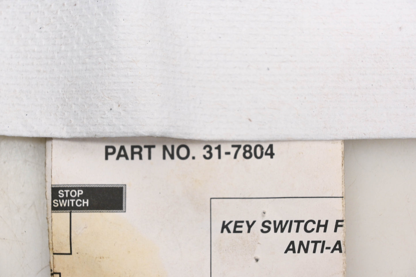 Rotary 31-7804, 493625 Ignition Switch & Keys Kit NOS