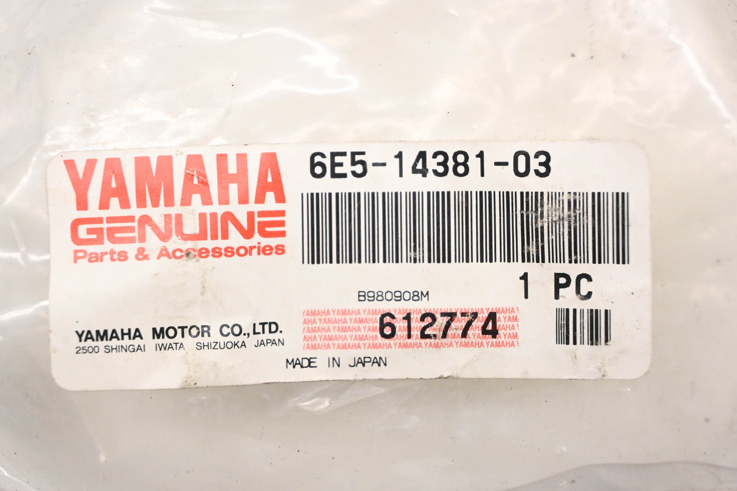 New OEM Yamaha 6E5-14381-03-00 Float Chamber Body NOS