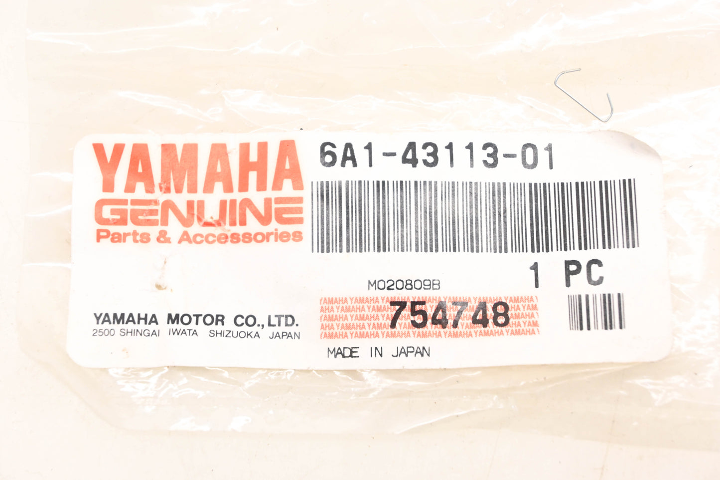 New OEM Yamaha 6A1-43113-01-00 Clamp Bracket Plate NOS