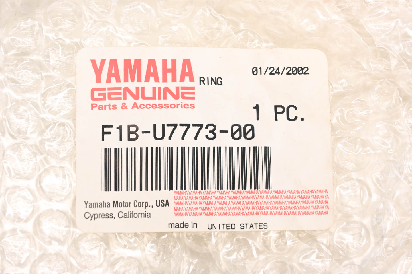 New OEM Yamaha F1B-U7773-00-00 Fuel Sending Unit Ring NOS