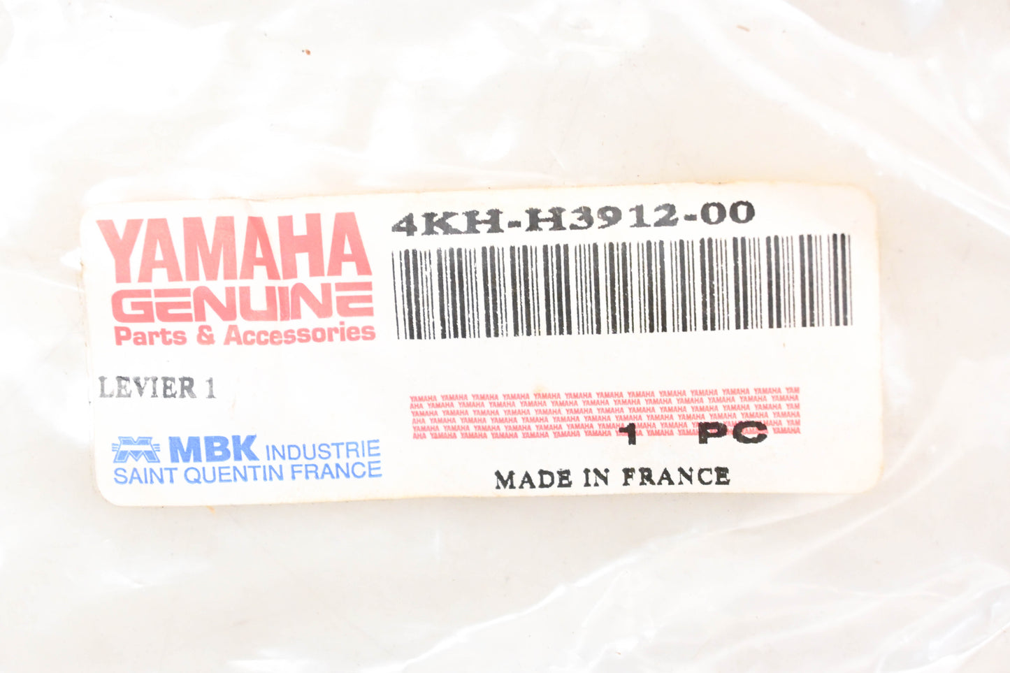 New OEM Yamaha 4KH-H3912-00-00 Black Lefthand Lever NOS