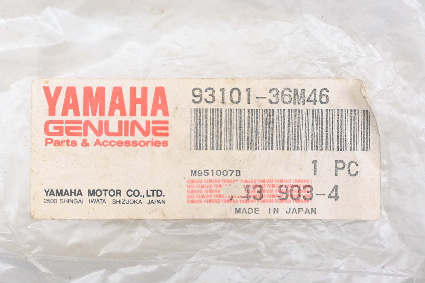 New OEM Yamaha 93101-36M46-00 Oil Seal NOS
