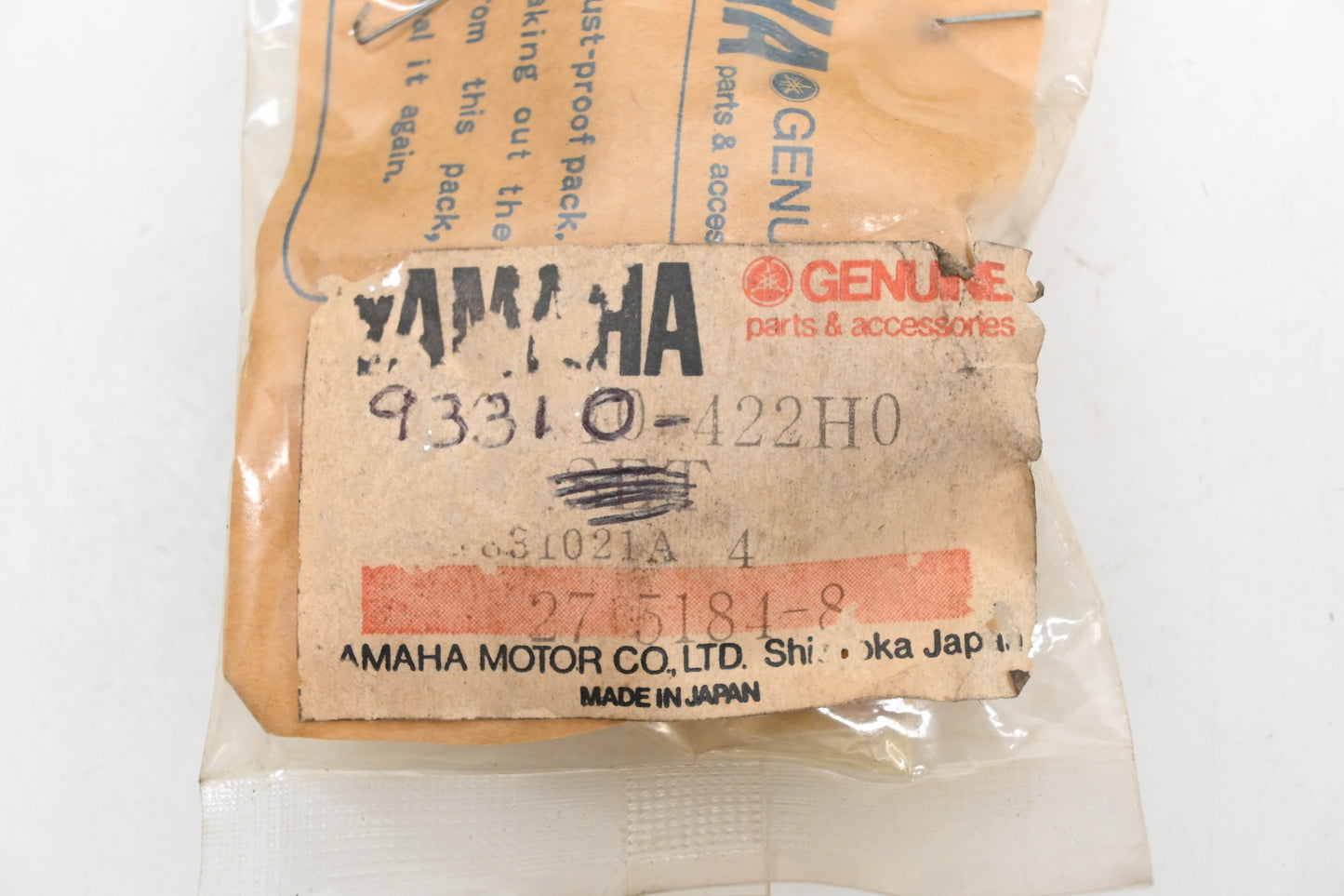New OEM Yamaha 93310-422H0-00 Cylinder Bearing Kit NOS