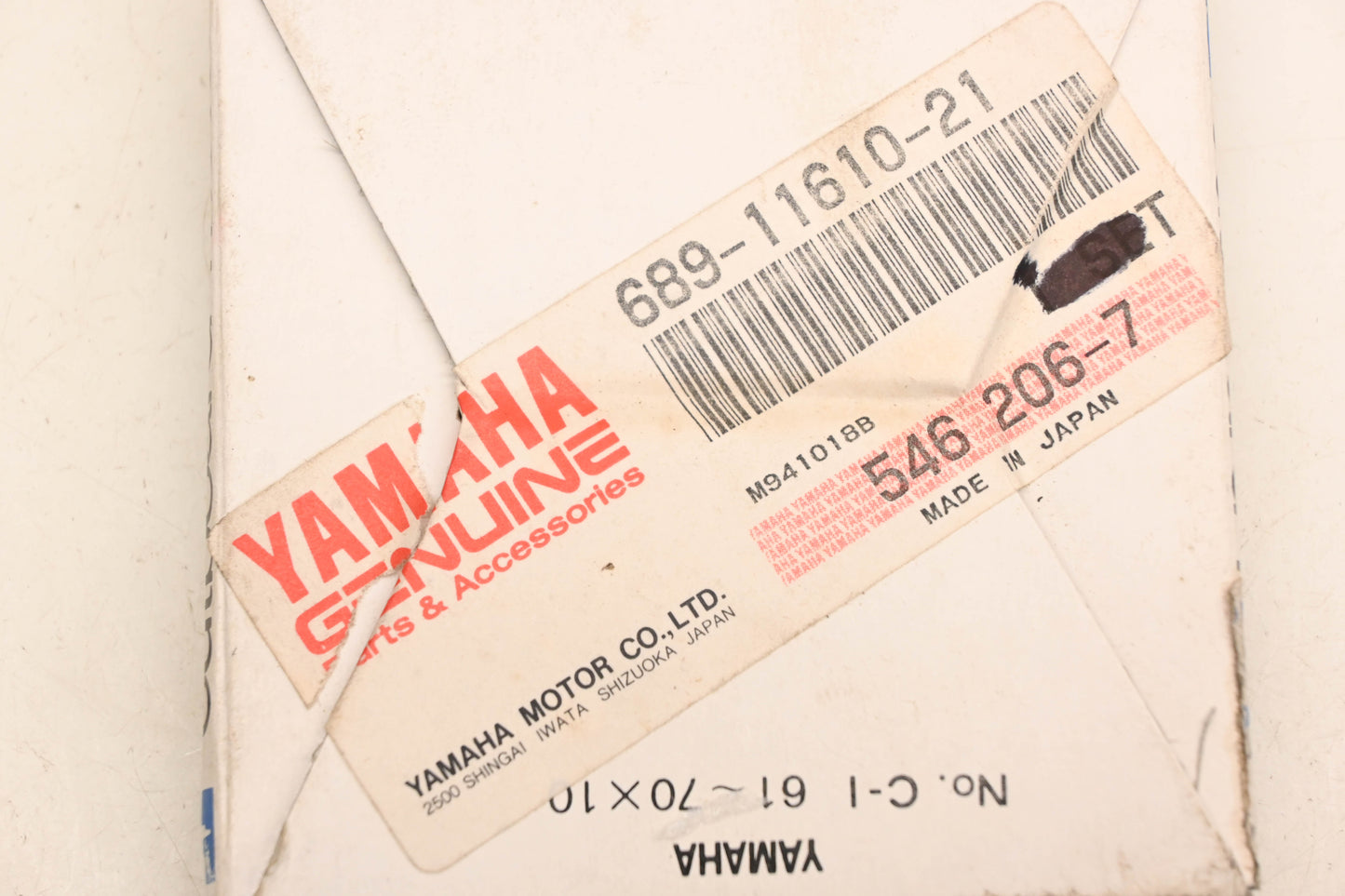 New OEM Yamaha 689-11610-21-00 Piston Ring Kit NOS