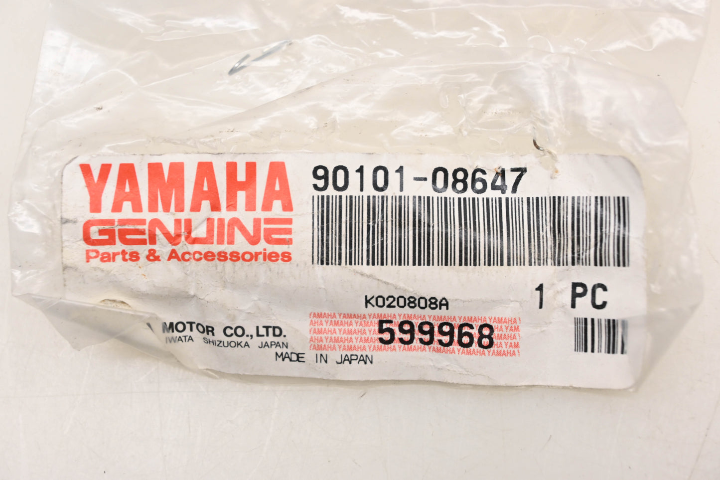 New OEM Yamaha 90101-08647-00 Hex Head Bolt NOS