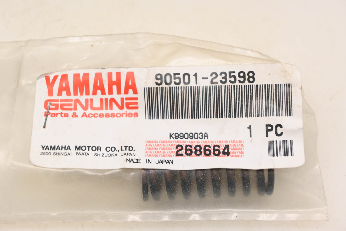 New OEM Yamaha 90501-23598-00 Clutch Compression Spring NOS