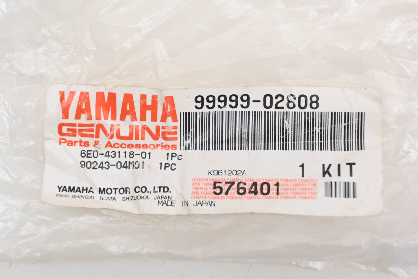 New OEM Yamaha 99999-02808-00 Transom Clamp Handle Kit NOS