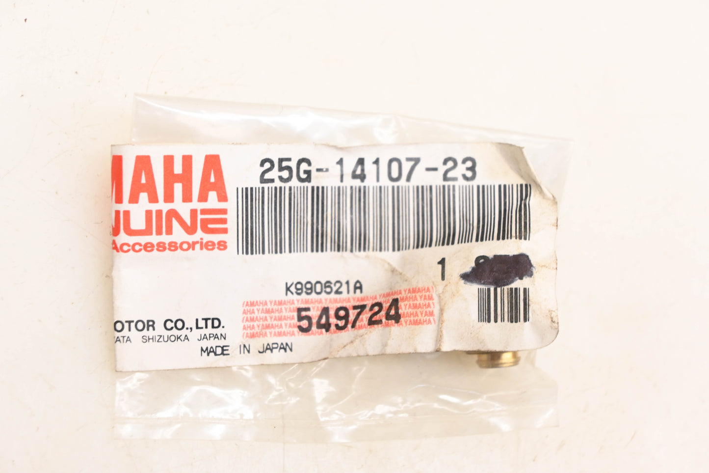 New OEM Yamaha 25G-14107-23-00 Carburetor Needle & Valve Kit NOS