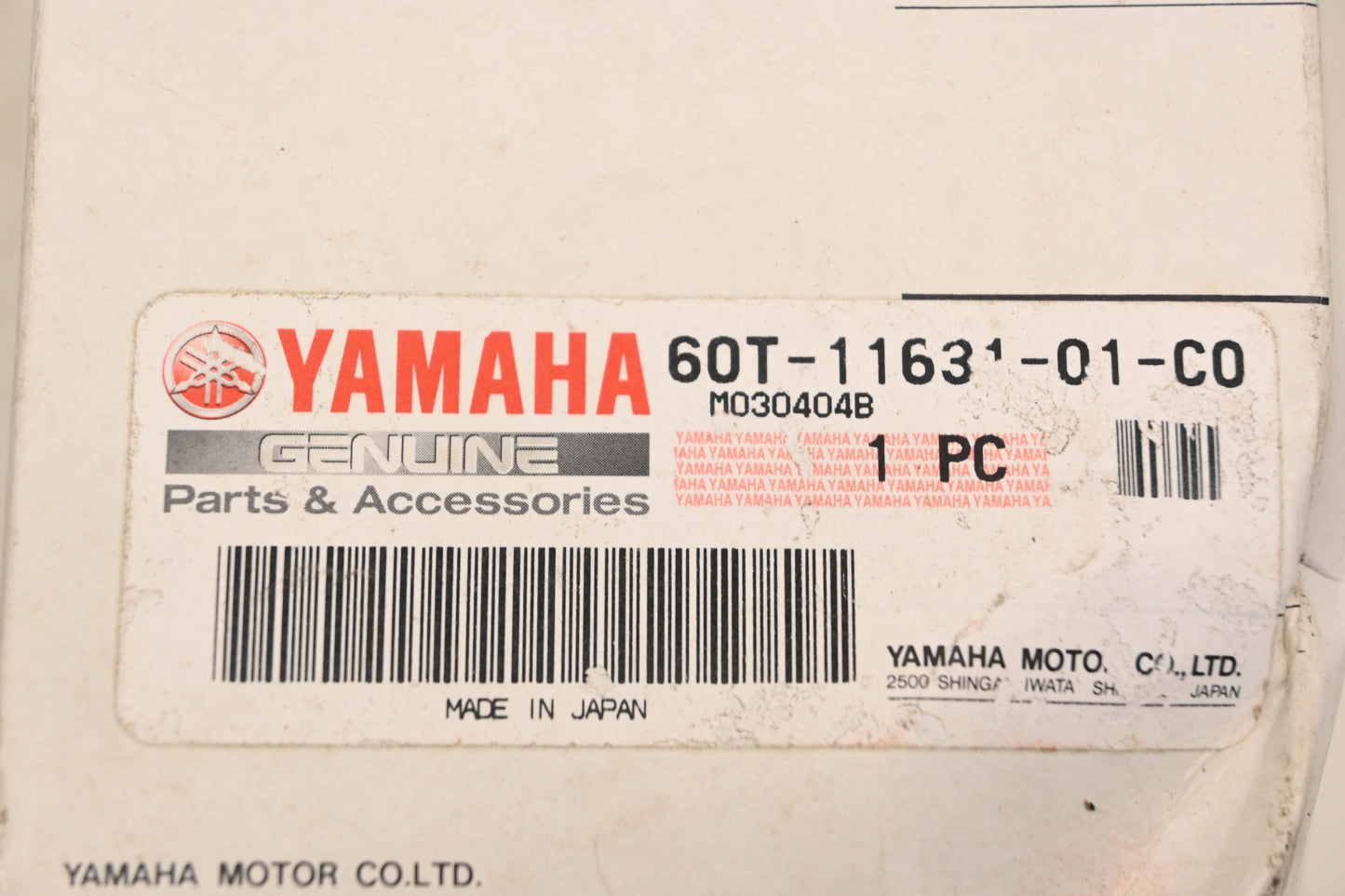 New OEM Yamaha 60T-11631-01-C0 Piston STD NOS