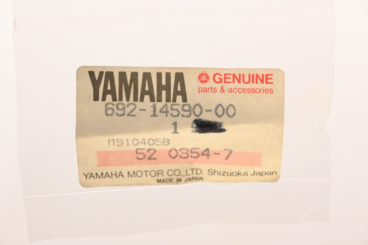 New OEM Yamaha 692-14590-00-00 Carburetor Needle & Seat Valve Kit NOS