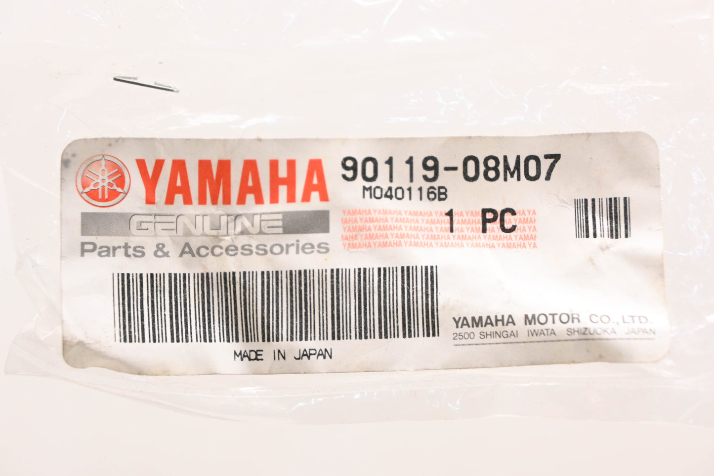 New OEM Yamaha 90119-08M07-00 Bolt With Washer NOS