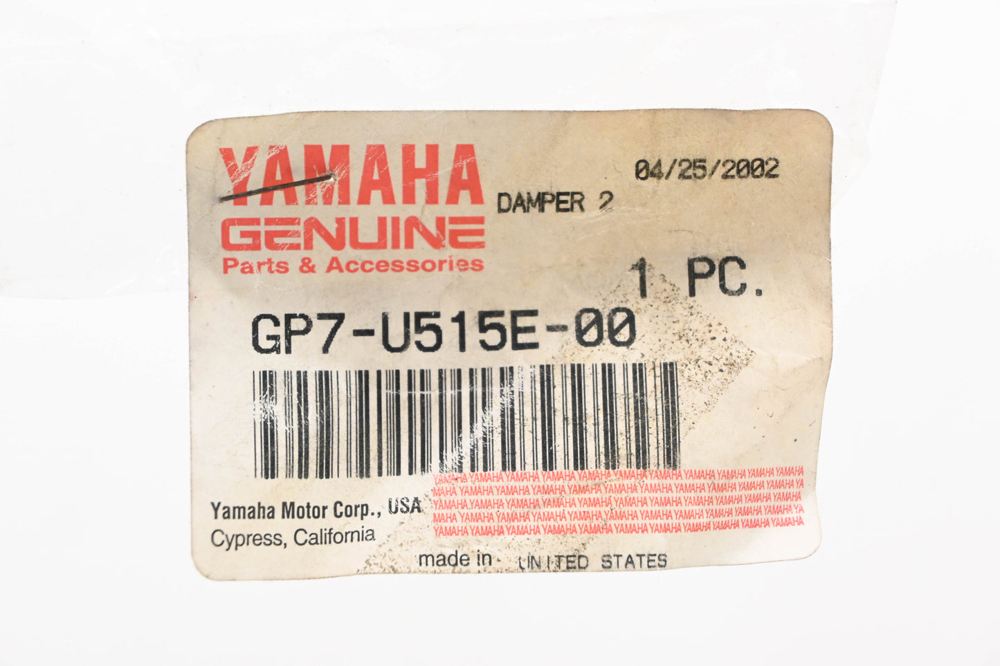 New OEM Yamaha GP7-U515E-00-00 Hatch Damper NOS