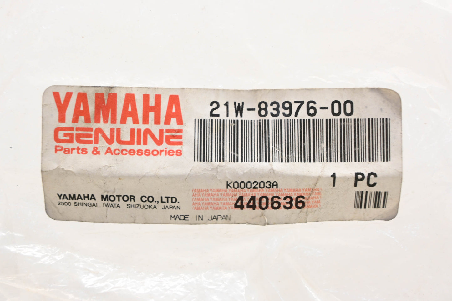 New OEM Yamaha 21W-83976-00-00 Handlebar Run Stop Control Switch NOS