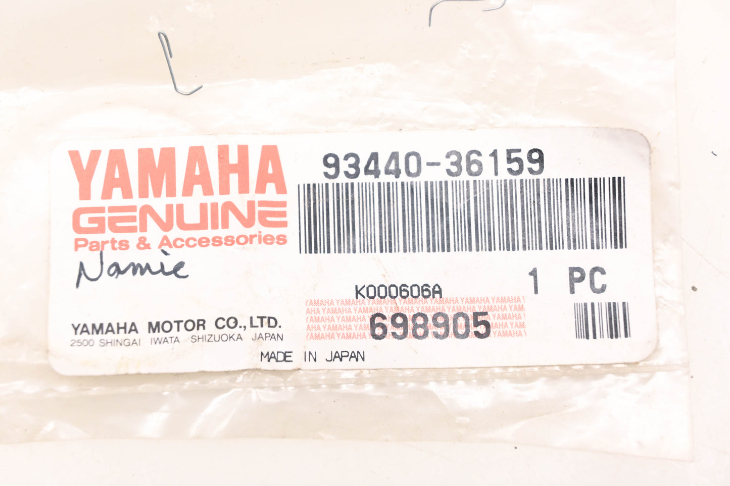 New OEM Yamaha 93440-36159-00 Circlip NOS