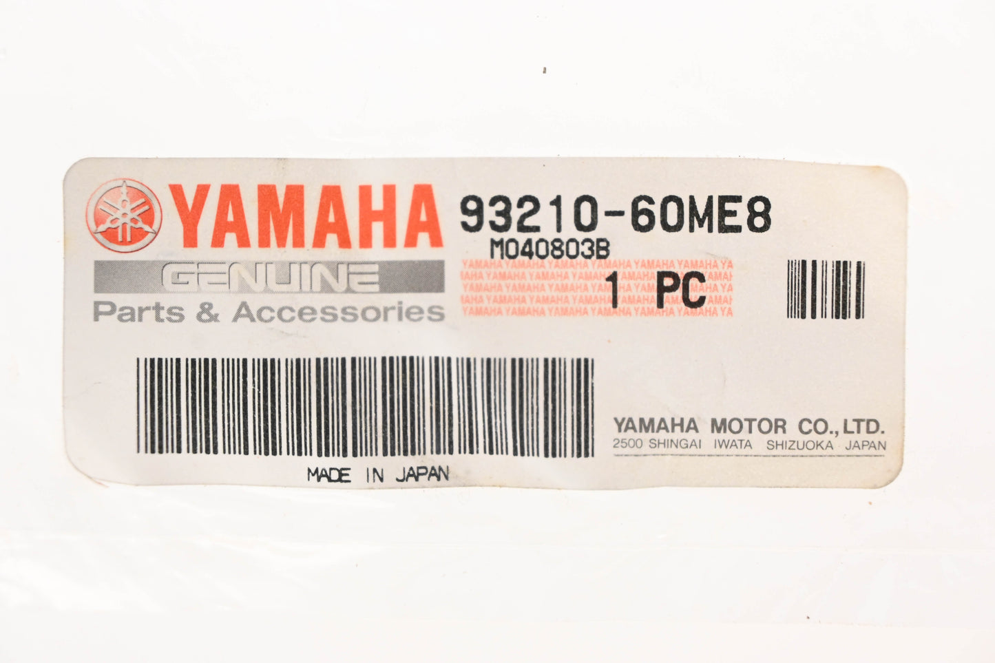 New OEM Yamaha 93210-60ME8-00 O-Ring NOS