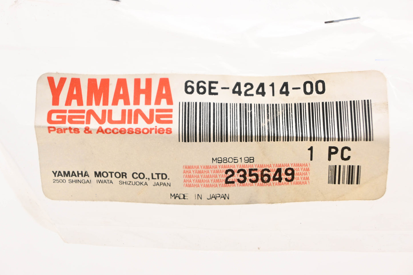 New OEM Yamaha 66E-42414-00-00 O-Ring NOS