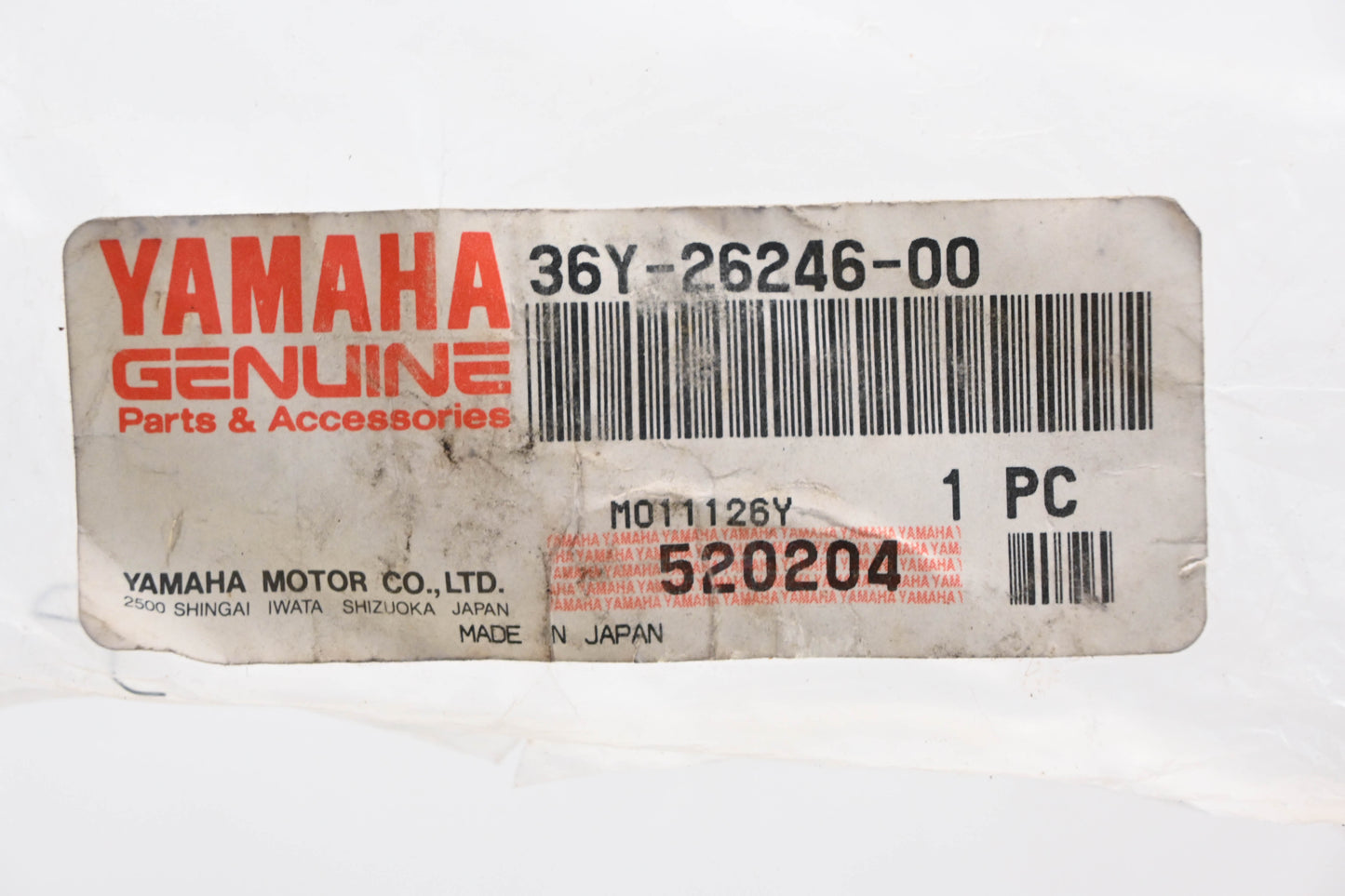 New OEM Yamaha 36Y-26246-00-00 Black Handlebar Grip End Weight NOS
