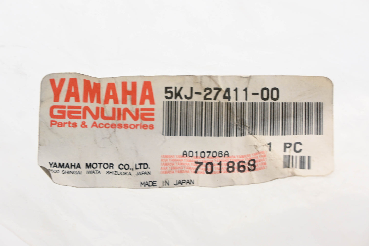 New OEM Yamaha 5KJ-27411-00-00 Rear Left Footrest NOS
