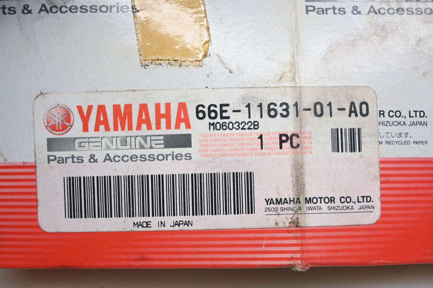 New OEM Yamaha 66E-11631-01-A0 Piston STD NOS
