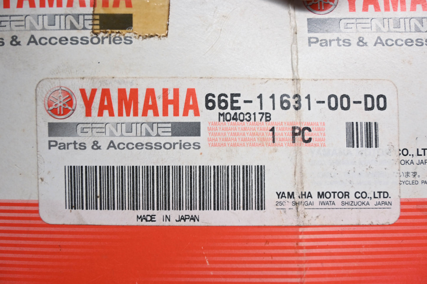New OEM Yamaha 66E-11631-00-D0 Piston STD NOS