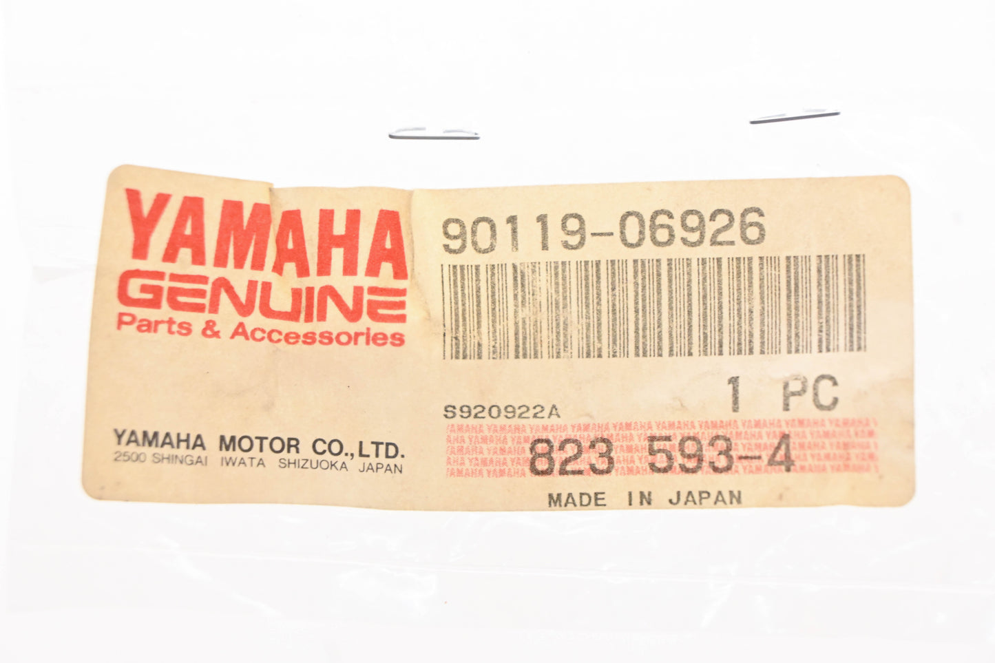 New OEM Yamaha 90119-06926-00 Bolts With Washers Qty 4 NOS