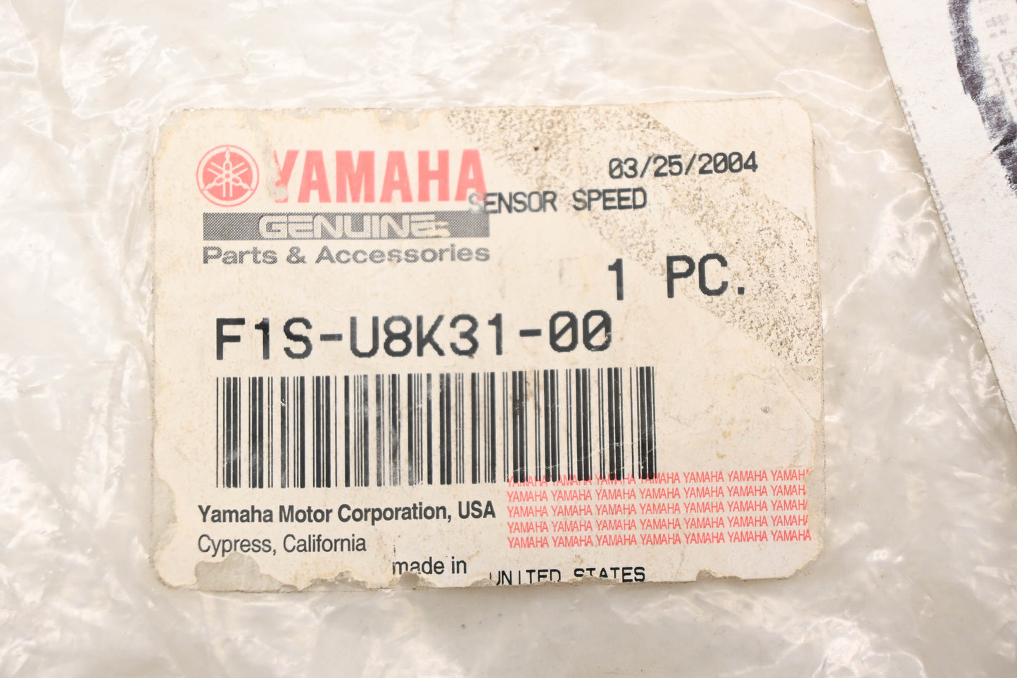 New OEM Yamaha F1S-U8K31-00-00 Speed Sensor Assembly NOS