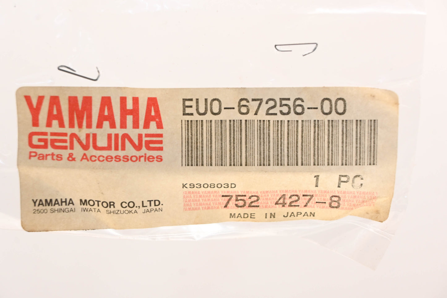 New OEM Yamaha EU0-67256-00-00 Throttle Lever Spring NOS
