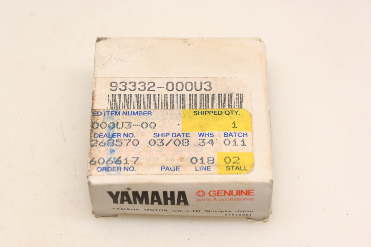 New OEM Yamaha 93332-000U3-00 Koyo Hi-Cap Ball Bearing Kit NOS