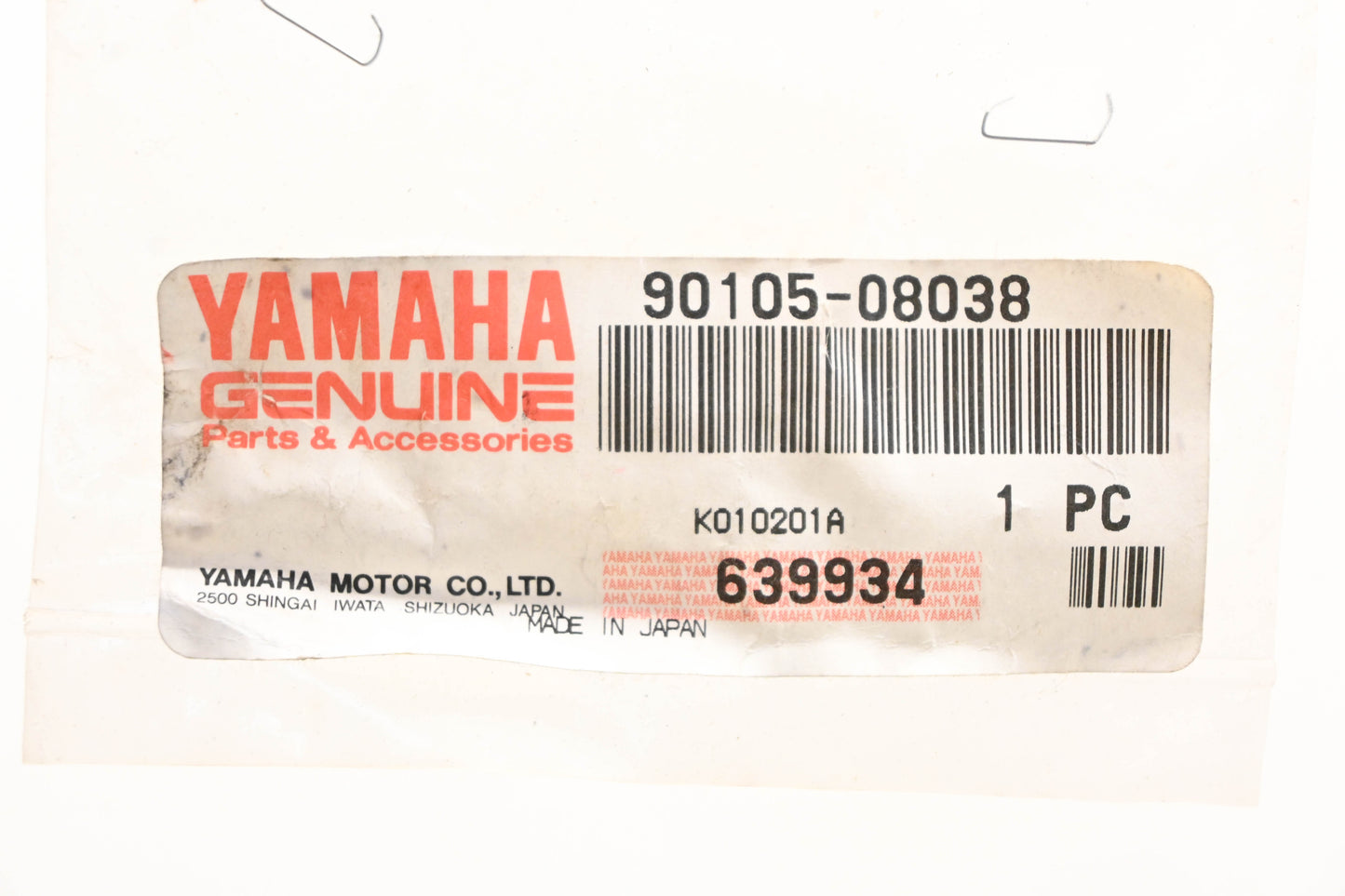 New OEM Yamaha 90105-08038-00 Hex Flange Bolt NOS