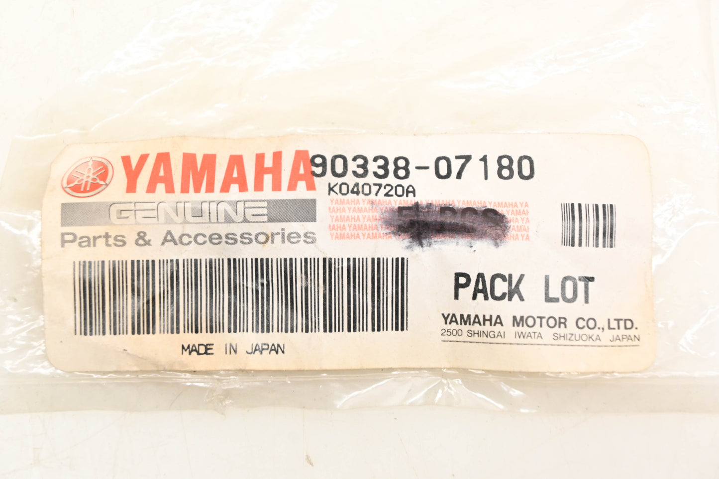 New OEM Yamaha 90338-07180-00 Black Plug NOS