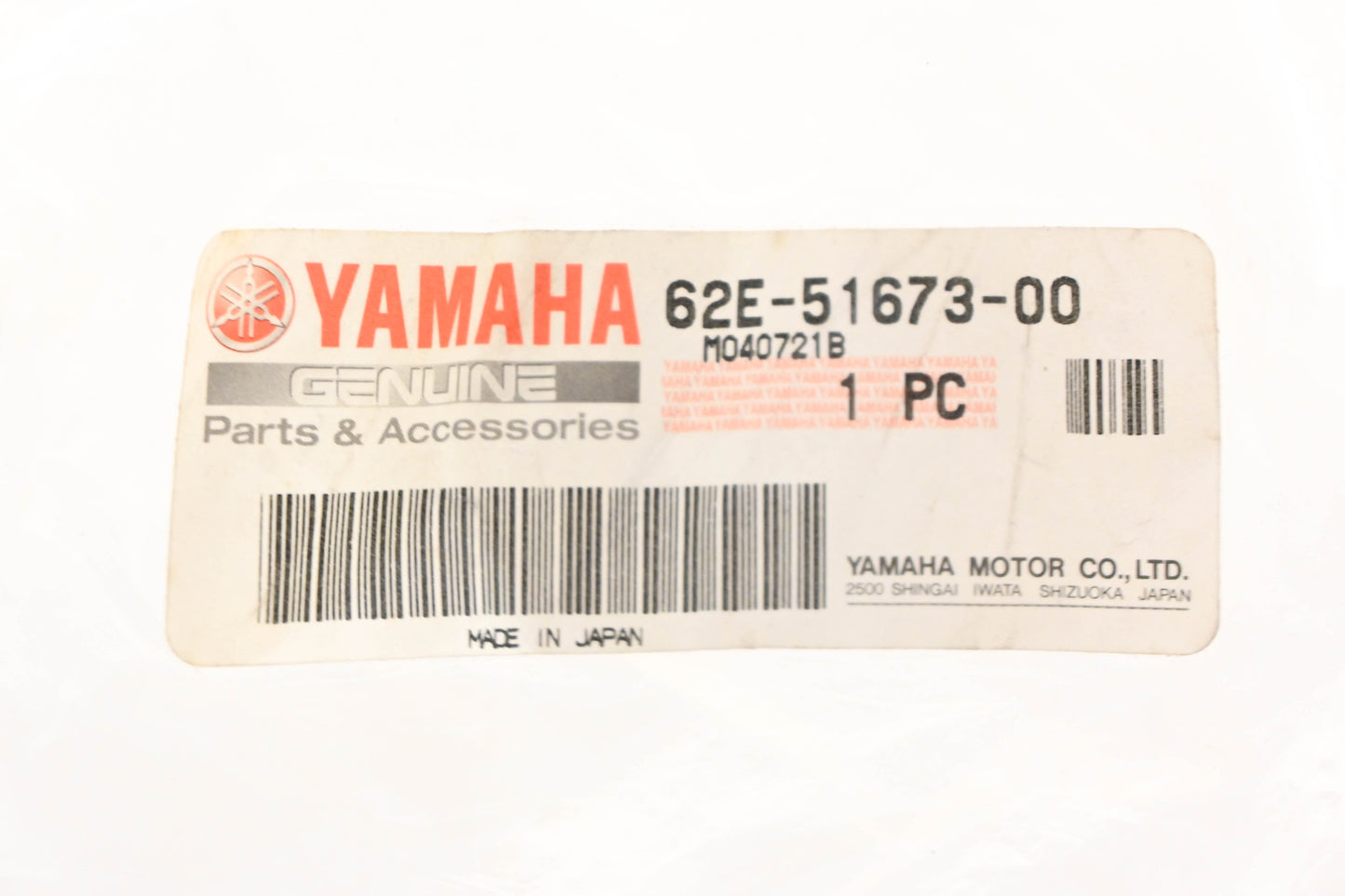 New OEM Yamaha 62E-51673-00-00 Pipe NOS