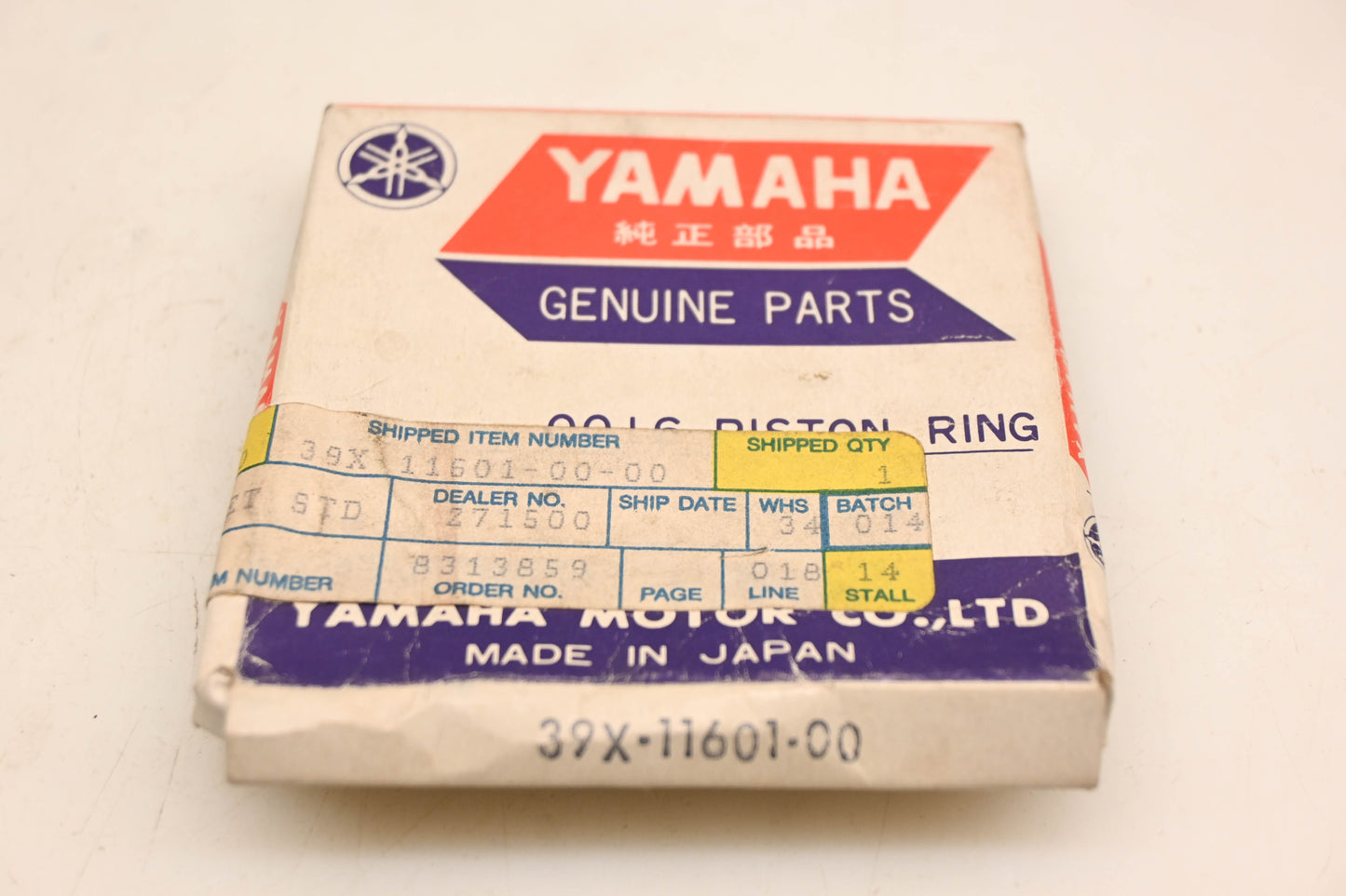 New OEM Yamaha 39X-11601-00-00 Piston Ring Kit NOS