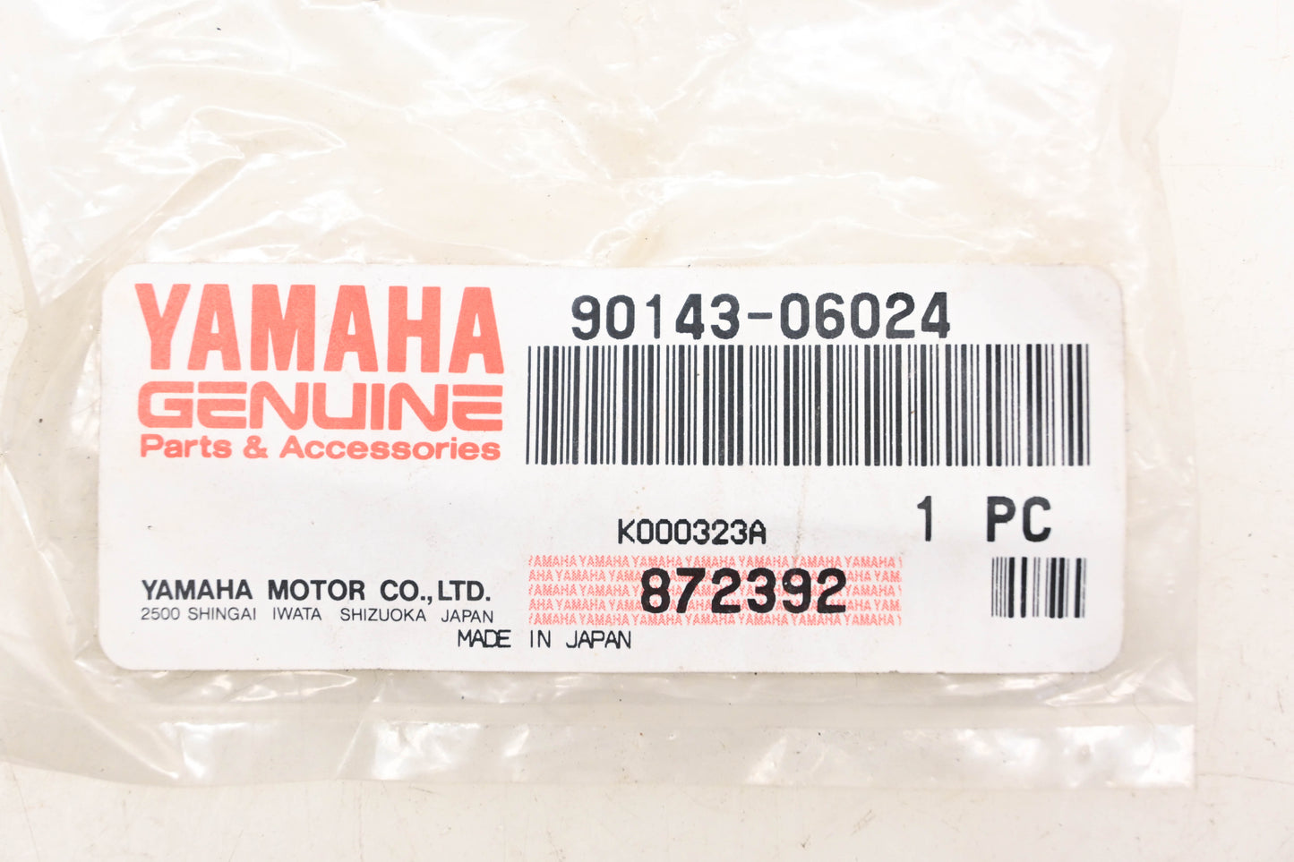 New OEM Yamaha 90143-06024-00 Hex Screw NOS