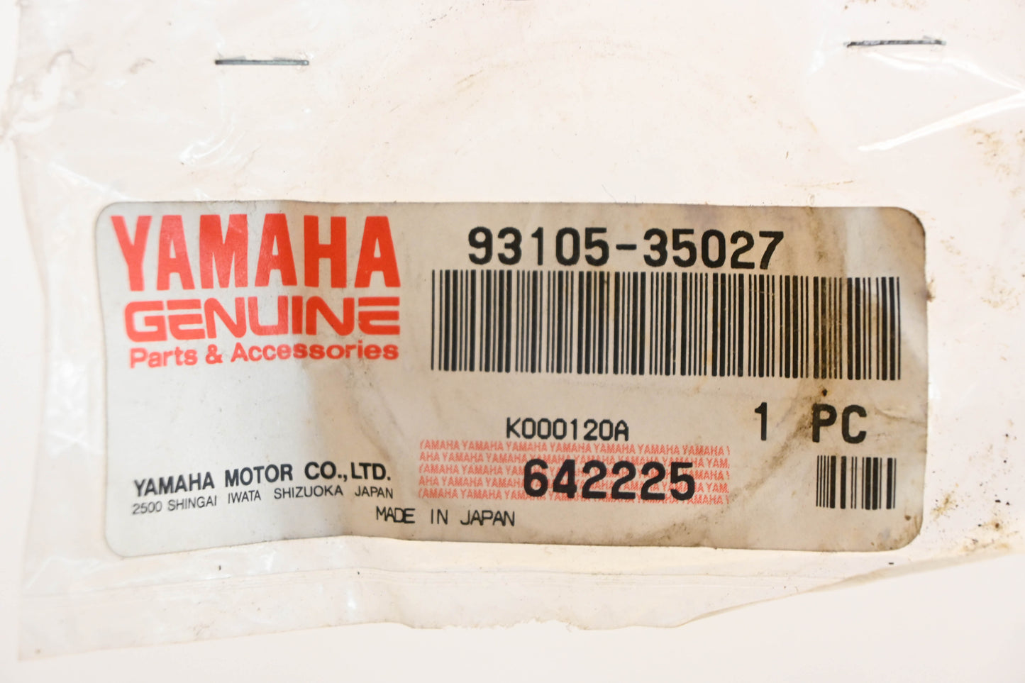 New OEM Yamaha 93105-35027-00 SDD Type Oil Seal NOS