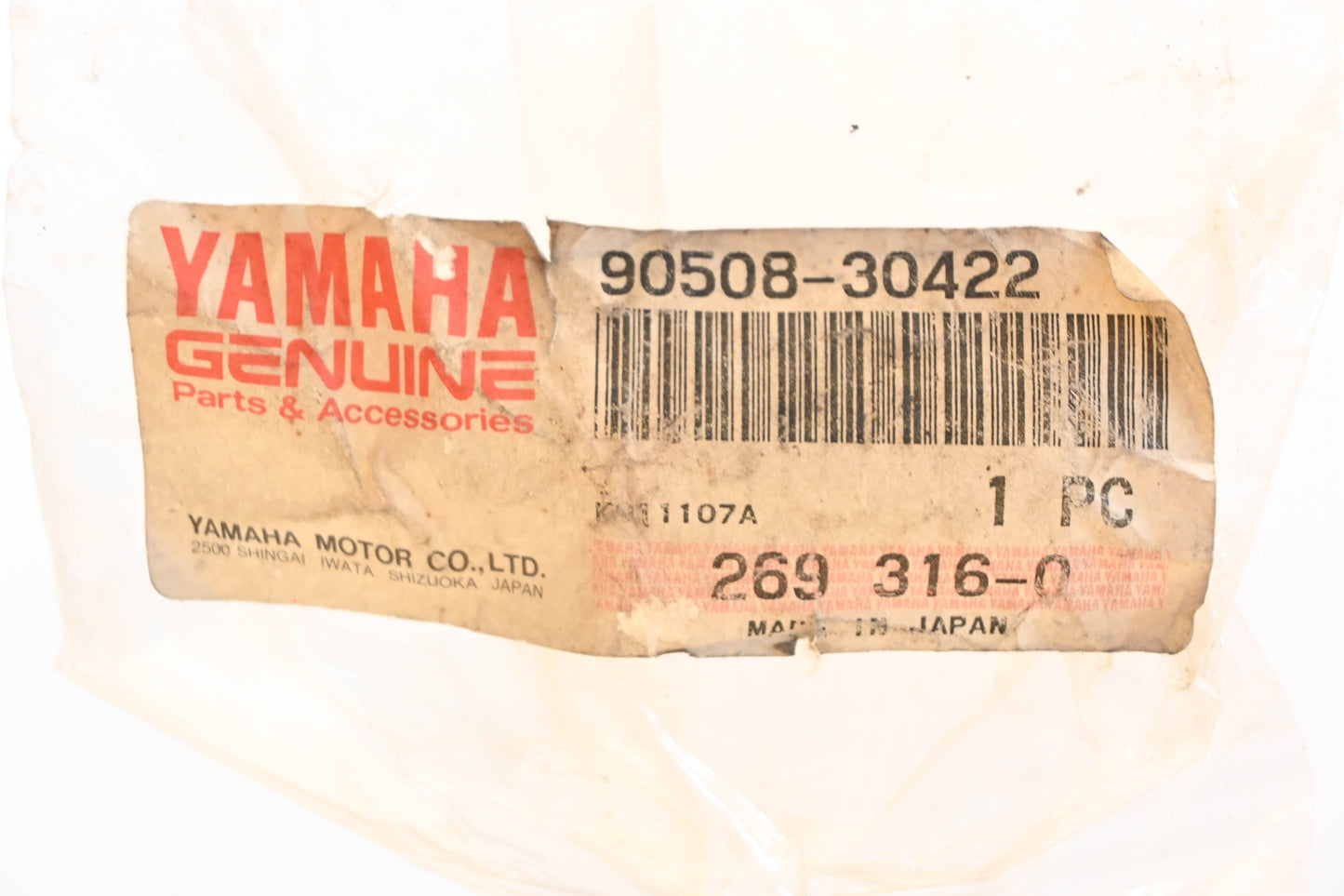 New OEM Yamaha 90508-30422-00 Torsion Spring NOS