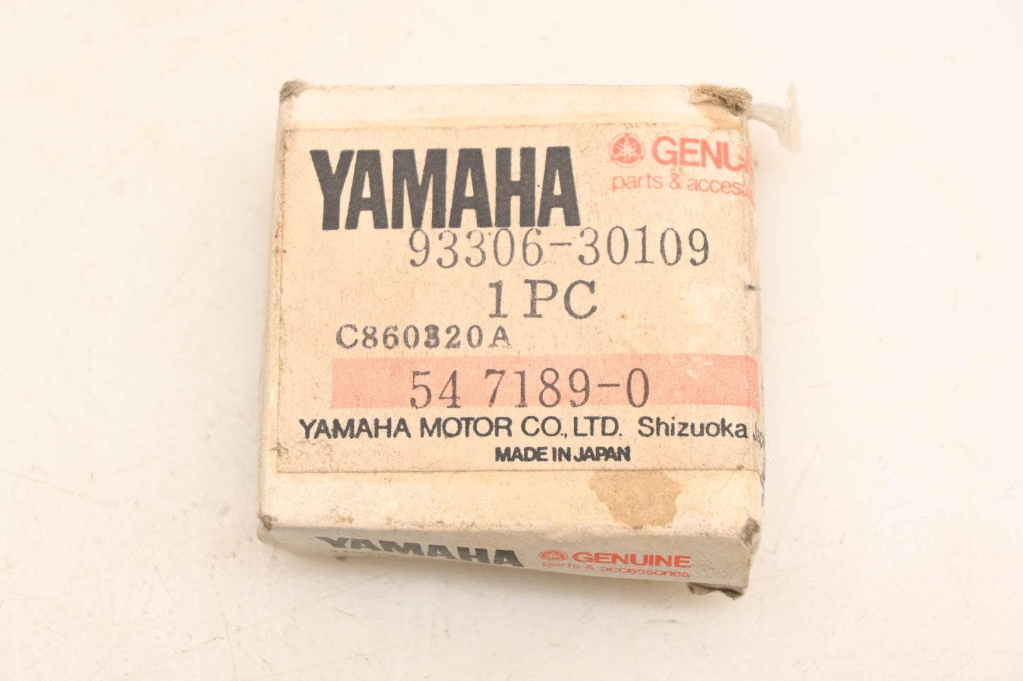 New OEM Yamaha 93306-30109-00 NSK Front Wheel Bearing NOS
