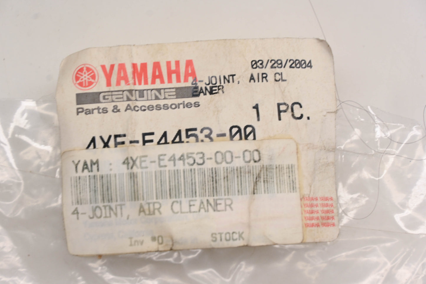 New OEM Yamaha 4XE-E4453-00-00 Air Cleaner Joint NOS