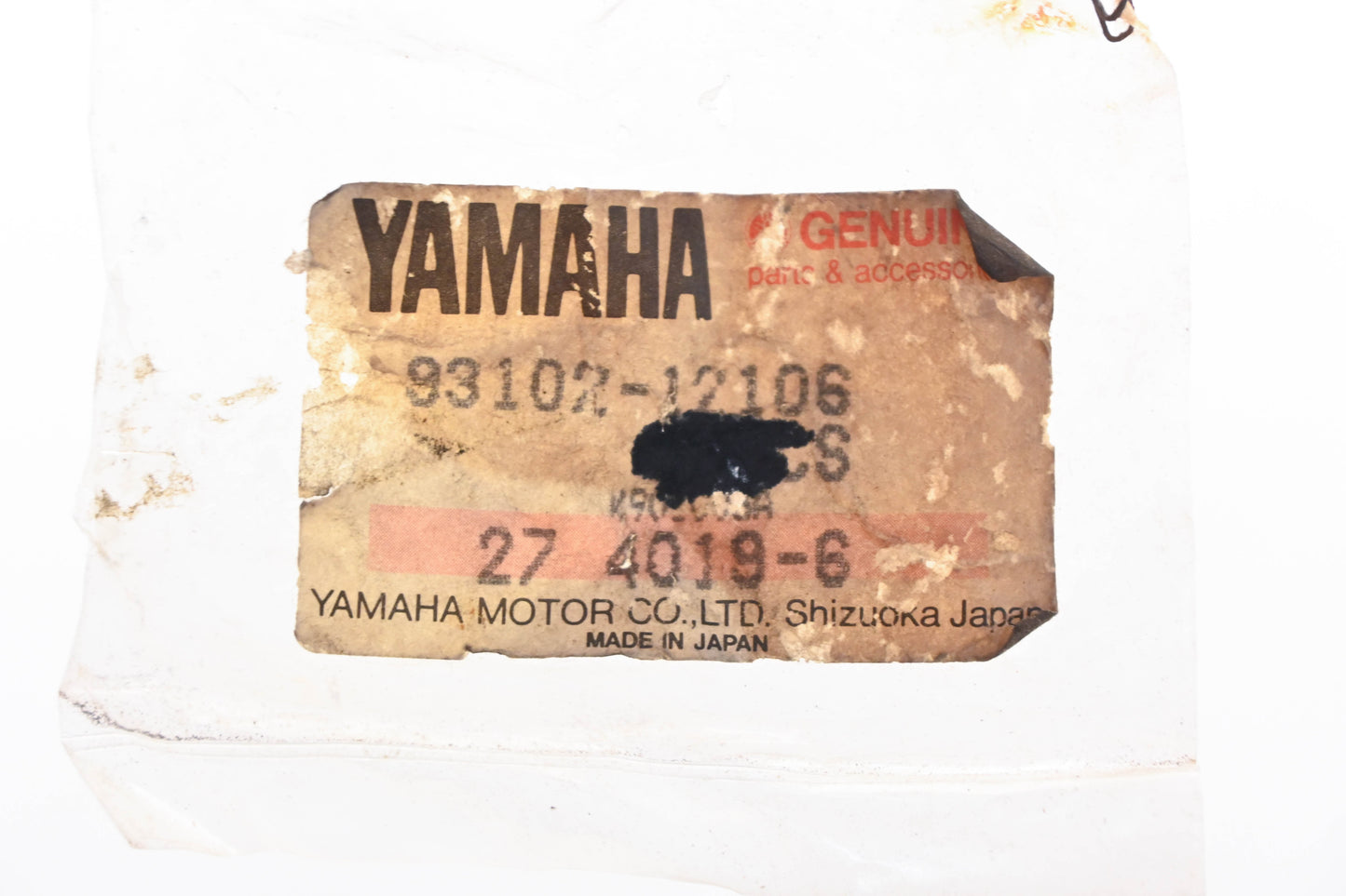 New OEM Yamaha 93102-12106-00 Oil Seal NOS