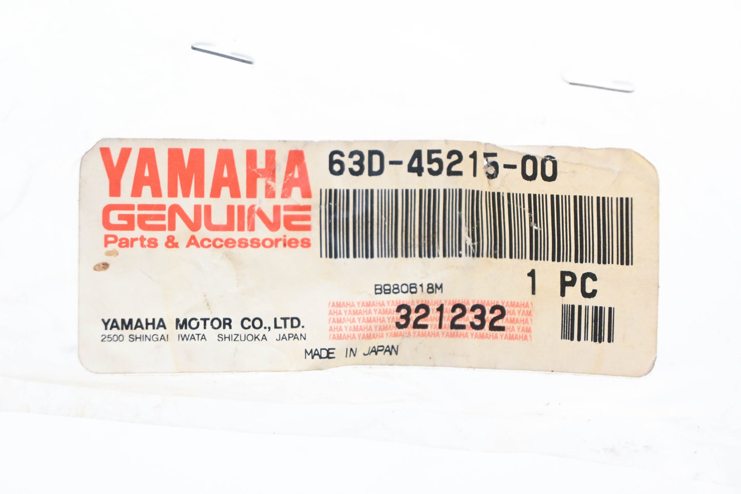 New OEM Yamaha 63D-45215-00-00 Water Inlet Cover Filter NOS