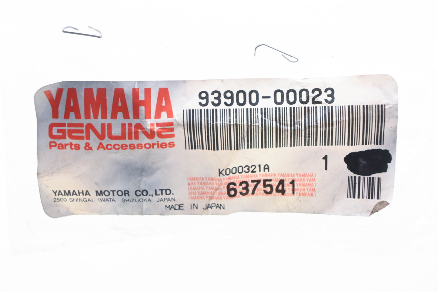 New OEM Yamaha 93900-00023-00 Tire Rim Valve NOS