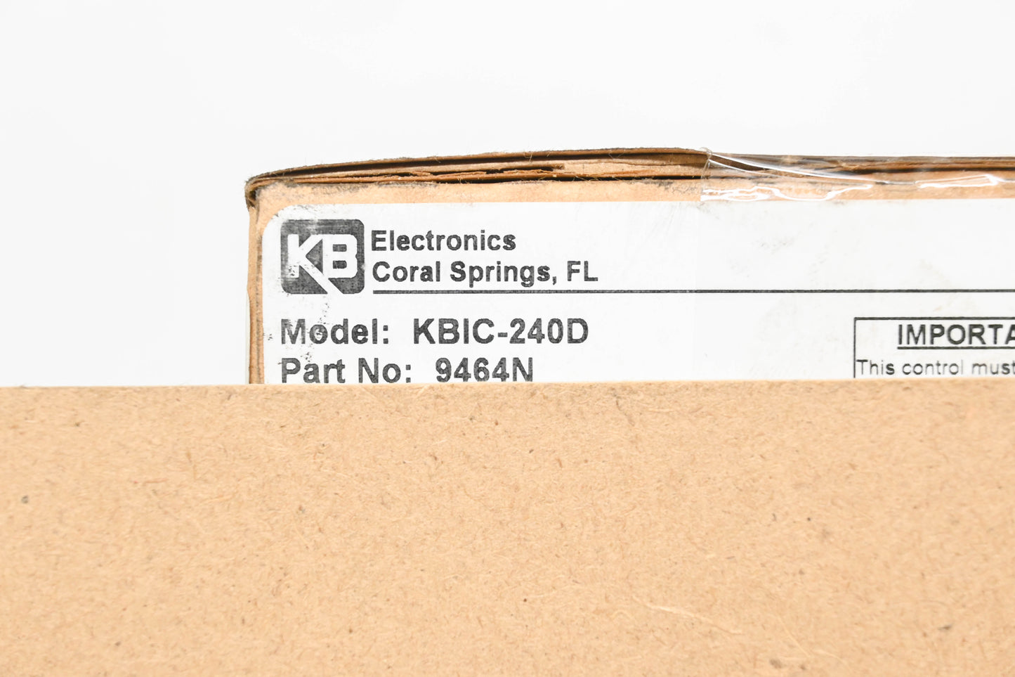 KB Electronics KBIC-240D, 9464N Solid State DC Motor Control NOS