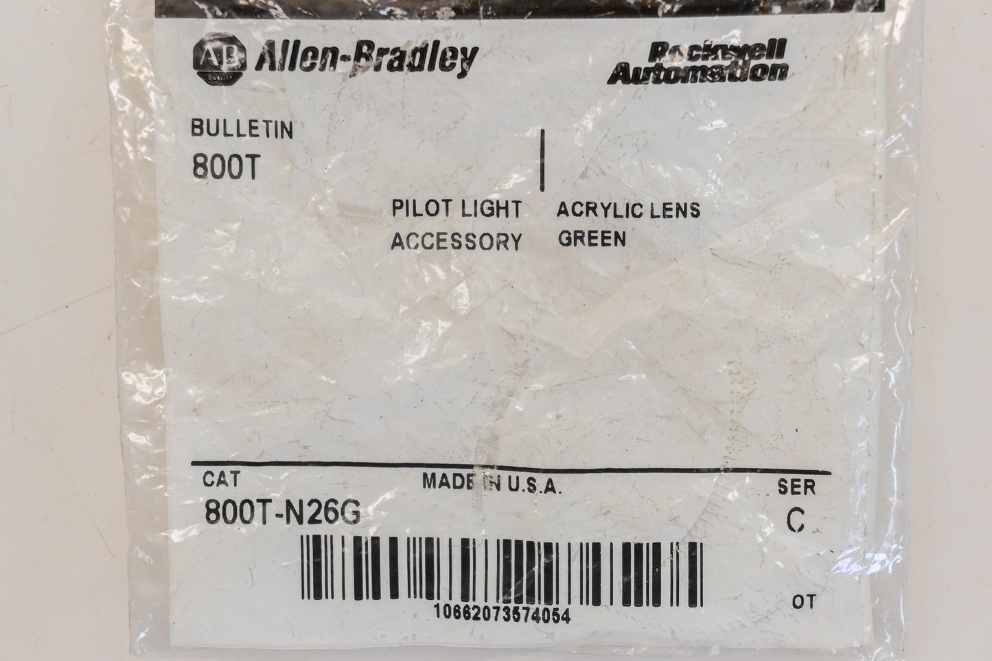 Allen Bradley 800T-N26G Green Pilot Light Cap NOS