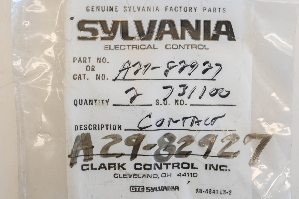 Sylvania A29-82927 Contacts Qty 2 NOS