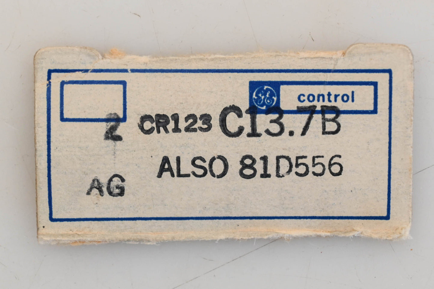 GE C13.7B, CR123C13.7B, 81D556 Thermal Overload Relays Qty 2